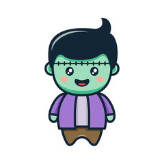 Cute frankenstein cartoon for Halloween