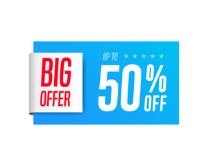 Big Offer Up To 50% Off Shopping Label