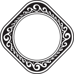 flower frame logo vector design handmade silhouette