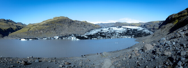 Sólheimajökull glacier in Iceland 