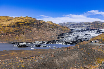 Sólheimajökull glacier in Iceland 