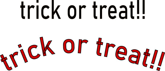 トリックオアトリート　2種類のロゴ