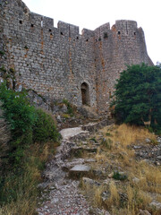 Fototapeta na wymiar castle ruins, Peyrepertuse castle, France