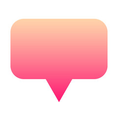 Naklejka premium gradient speech bubble 