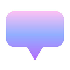 gradient speech bubble
