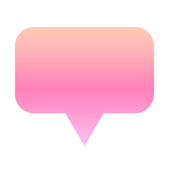 gradient speech bubble
