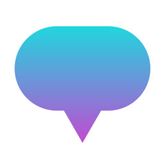 gradient speech bubble
