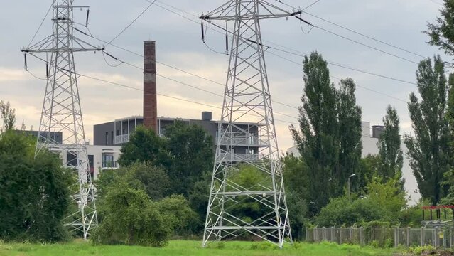 Widok na budynek na skraju parku.