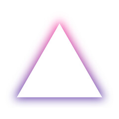 Fototapeta premium neon shadow triangle background 
