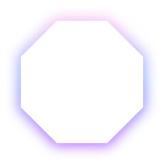 neon shadow octagon background
