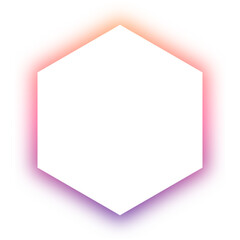 neon shadow hexagon background
