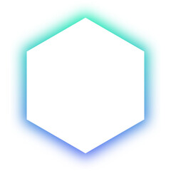 neon shadow hexagon background
