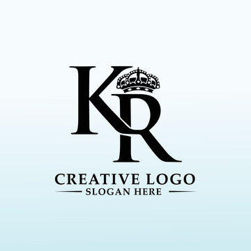 Luxurious branding Design letter KR logo