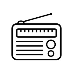 radio icon vector design template in white background