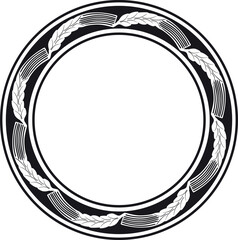 circle frame with wheat handmade design vector