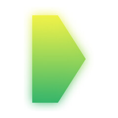 gradient neon arrow shape
