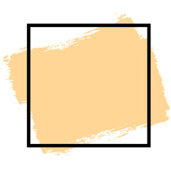 brush stroke square frame
