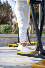 Young Female at the public gym