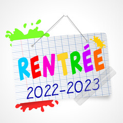 rentrée scolaire 2022 - 2023