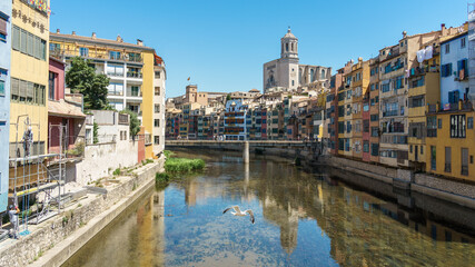 Calles de Girona en Cataluña