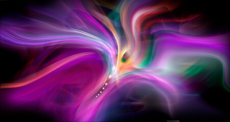 Fototapeta premium Glowing seven all chakra. Kundalini energy.