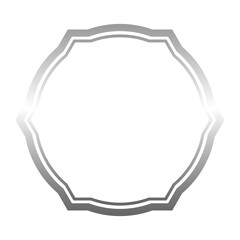 silver abstract frame border
