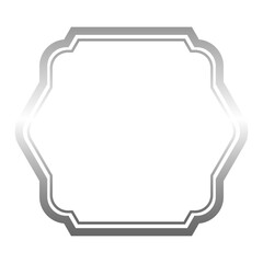 silver abstract frame border
