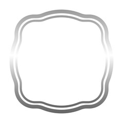 silver abstract frame border

