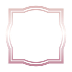 rose gold abstract frame border
