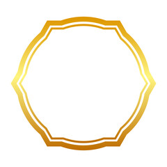 gold abstract frame border

