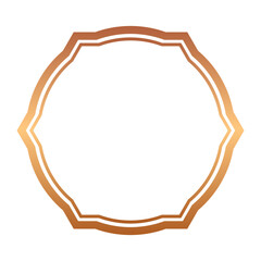 bronze abstract frame border
