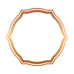bronze abstract frame border
