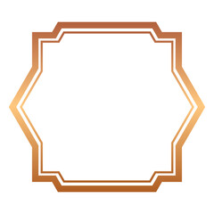 bronze abstract frame border
