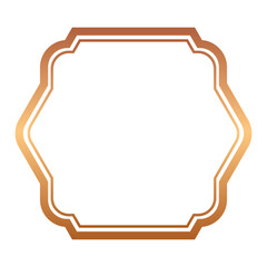 bronze abstract frame border
