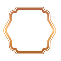 bronze abstract frame border
