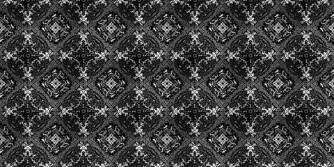 Monochrome geometric grid Pixel Art background Modern black and white abstract mosaic texture