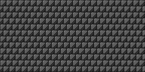 Monochrome geometric grid Pixel Art background Modern black and white abstract mosaic texture