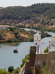 Guadiana River below Mertola Clock Tower