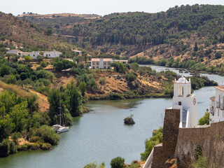 Guadiana River below Mertola Clock Tower