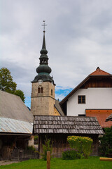 The Church of the Assumption of Virgin Mary in Kranjska Gora in the Upper Carniola region of north west Slovenia
