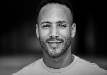 Obraz premium Portrait of african american man smiling