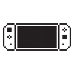 Video game controller vector illustration Gamepad sign Pixel art style © Darcraft