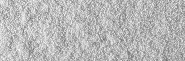 Pile of shredded coconut meat background and texture, top view