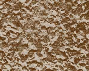 Abstract brown and white cracked old metal texture rough brush wallpaper stone background
