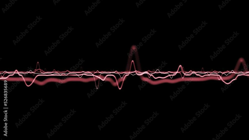 Poster artistic seamless loop heart electrocardiogram rate animation background.