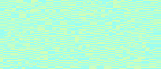 Lime green glitch screen. Vector seamless pattern. - 526835630