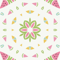 Abstract kaleidoscope background. Beautiful kaleidoscope seamless pattern. Multicolor mosaic texture. Seamless kaleidoscope texture. Unique kaleidoscope design