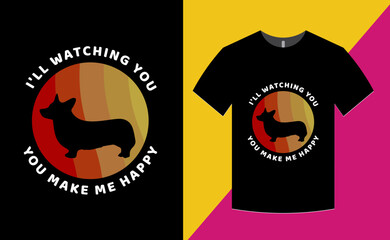 Corgi t-shirt design 