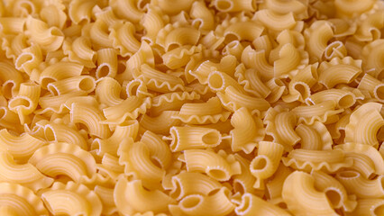 Dry Italian pasta background healthy food photo