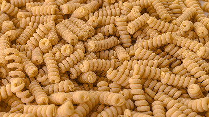 Dry Italian pasta background healthy food photo